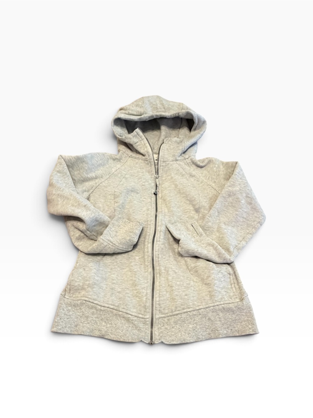lululemon Scuba Full-Zip Hoodie Size 6 Heathered Light Grey